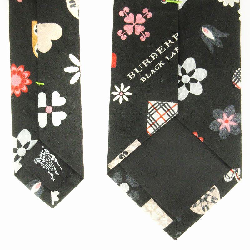 BURBERRY BLACK ネクタイ バーバリーブラックレーベル LABEL 美品