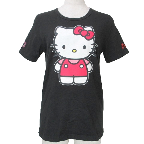 エヴィス EVISU × HELLO KITTY キティちゃん Tシャツ 半袖 プリント 