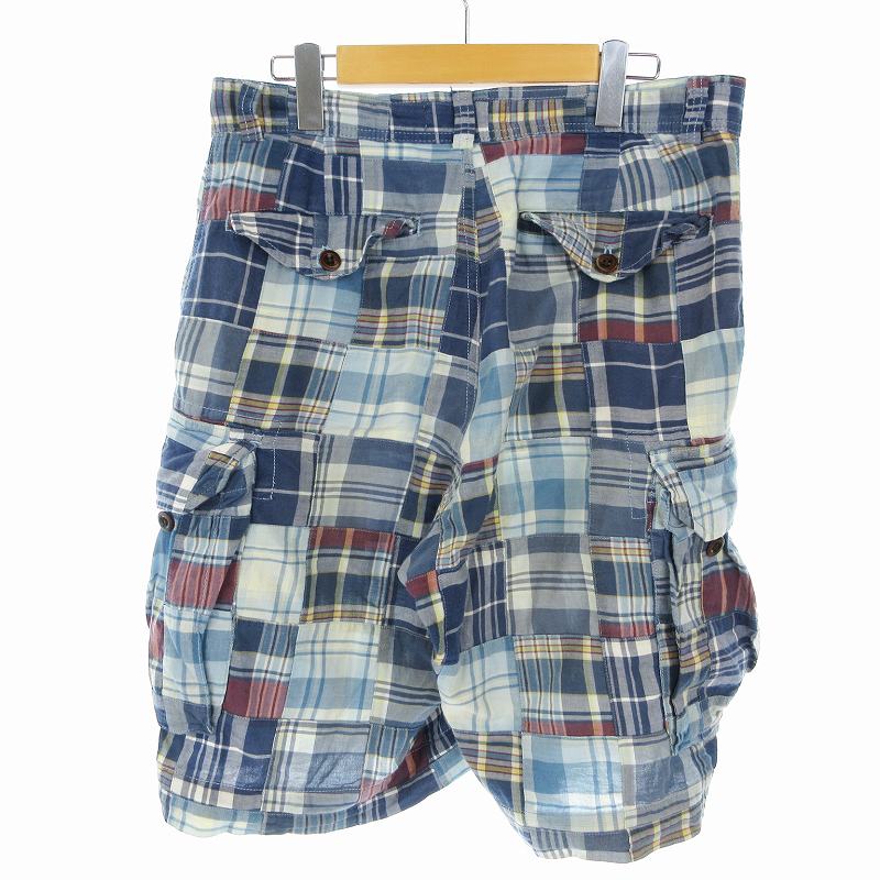ポロゴルフ ラルフローレン ハーフパンツ ショートパンツ W32 チェックブルー ポロ バイ ラルフローレン Polo by Ralph Lauren ショートパンツ