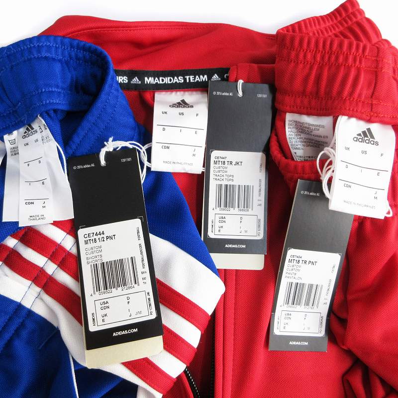 未使用品 アディダス adidas タグ付き 3点セット MT18 TR JKT