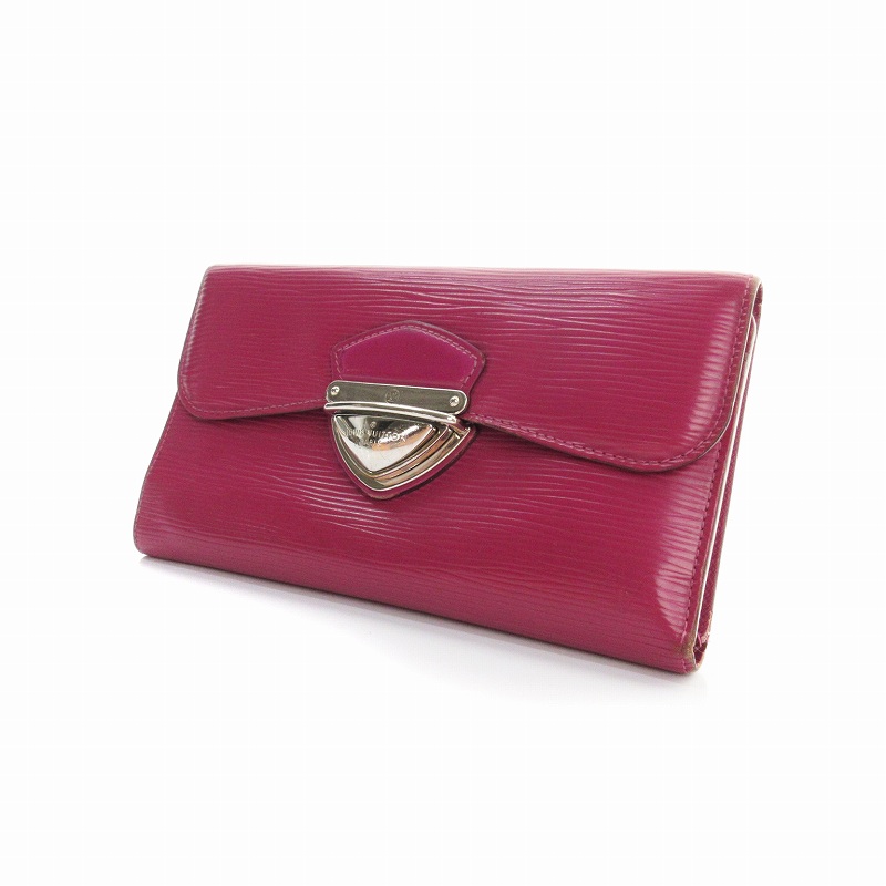 ルイヴィトン LOUIS VUITTON エピ ポルトフォイユ ウジェニ 長財布 三