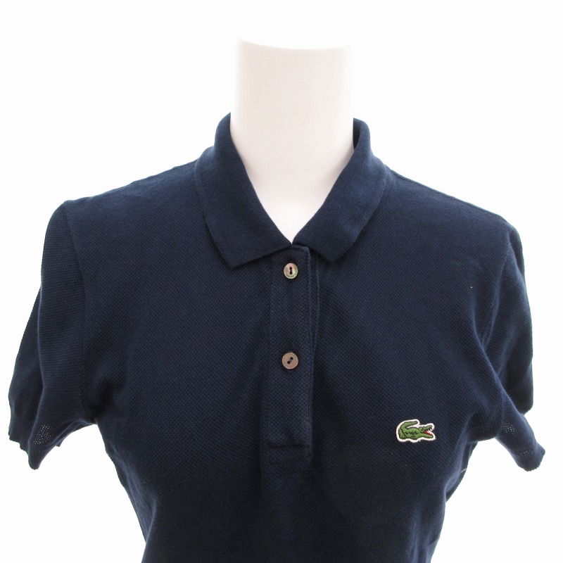 ラコステ LACOSTE ポロシャツ ワンピース ロング 半袖 鹿の子