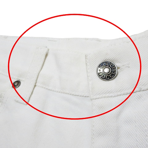 グッチ GUCCI スキニー デニムパンツ 200234.XZ155 ジーンズ 白