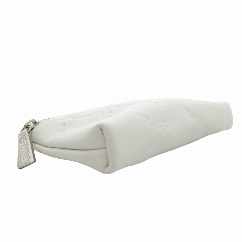 ロンシャントートバッグ ハンドバッグ ポーチ インバッグ レザー 白