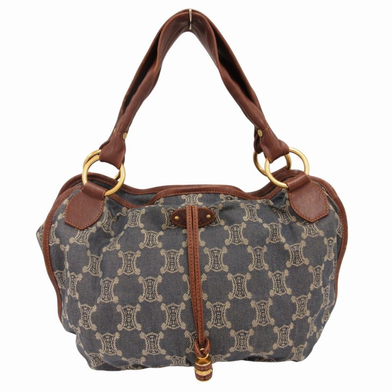セリーヌ CELINE ハンドバッグ パリマカダム デニム ビタースウィート 