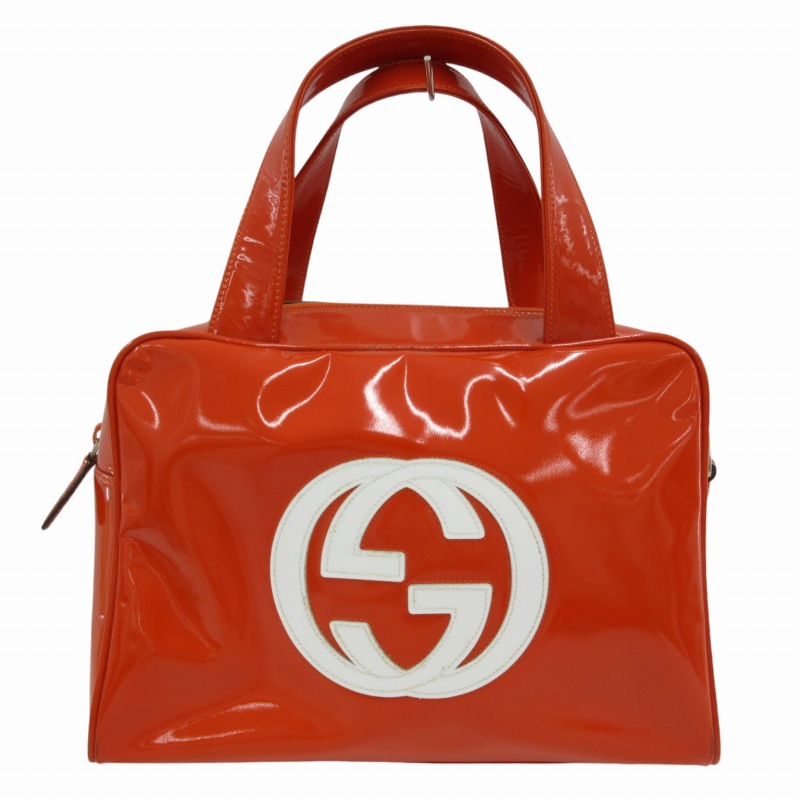 グッチ GUCCI ハンドバッグ ショルダーバッグ 2WAY エナメル