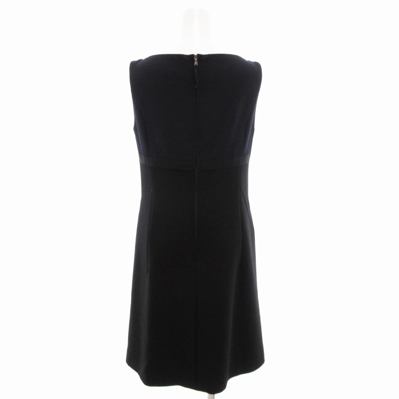 フォクシー　ノースリーブワンピース フォクシー【サイドプリーツ ワンピース】ドレス Mサイズ