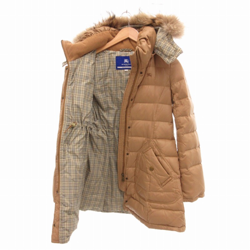 バーバリーブルーレーベル BURBERRY BLUE LABEL 美品 ダウンコート 