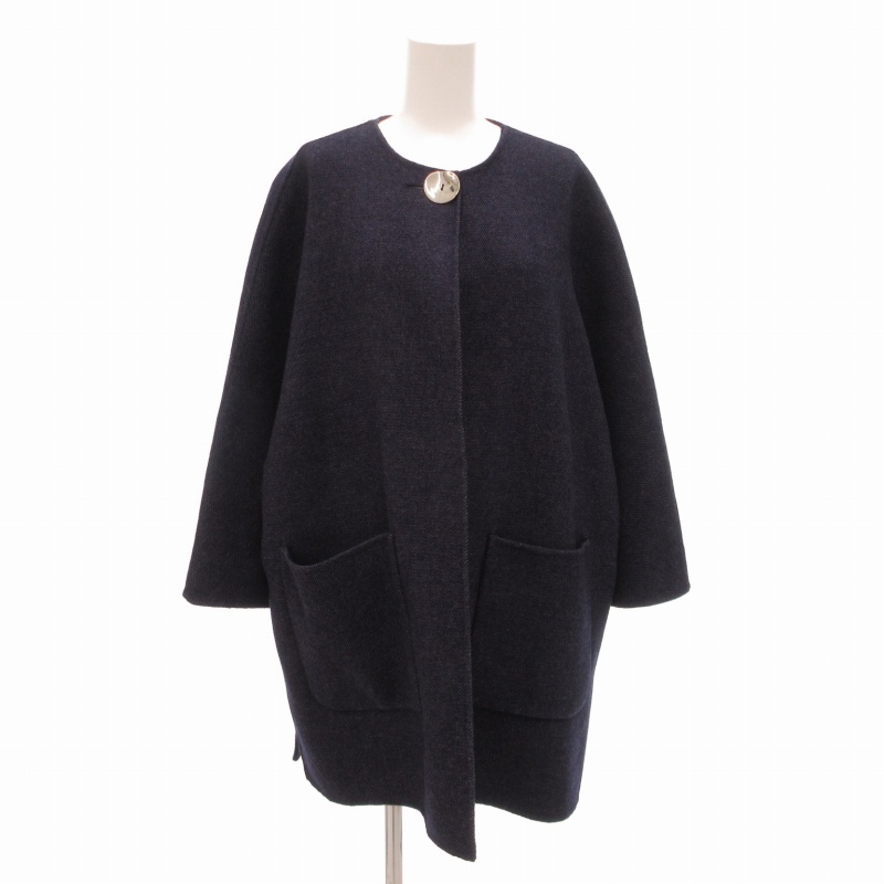 「美品」ザラ レディース ノーカラーコート ウールコート 人気商品 drawer ENFOLD Sサイズ フリーサイズ レッド 赤 春秋冬 ZARA size SHORT⁄TALLあり］SENTDALE WOOL セントデールウール ノーカラー