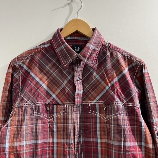 ギャップ GAP オールドギャップ ウエスタンシャツ チェック 長袖