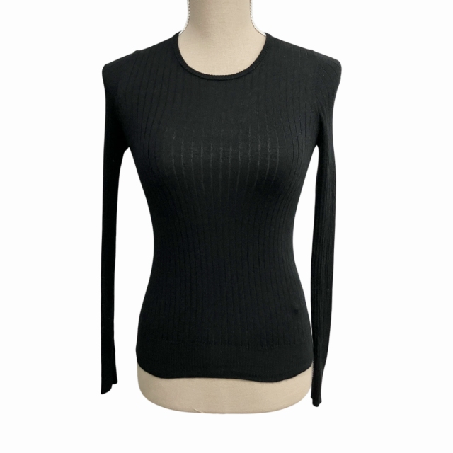 ドゥロワー Drawer ニット セーター カットソー カシシル 黒 ブラック  