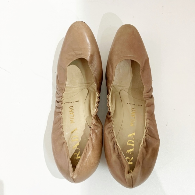 PRADA バレエシューズ PRADA ナッパレザー バレリーナ (PRADA/バレエシューズ) 1F567N