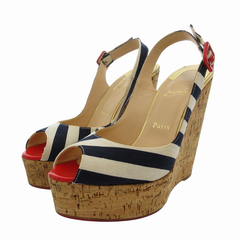 Christian Louboutin ウェッジソール♡サンダル クリスチャンルブタン Christian louboutin サンダル ウェッジソール
