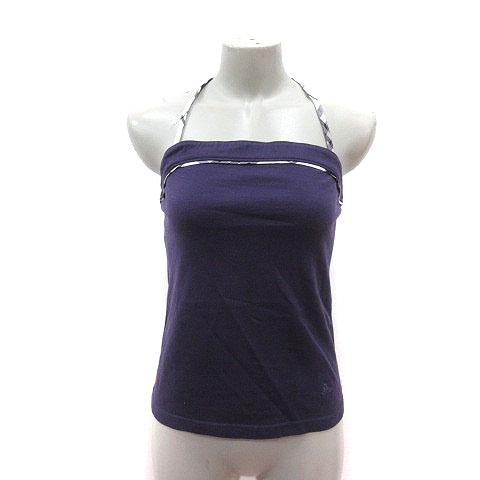 BURBERRY BLUE LABEL ホルターネックキャミ ブラック Y2K BURBERRY BLUE LABEL ホルターネックキャミ ブラック Y2K