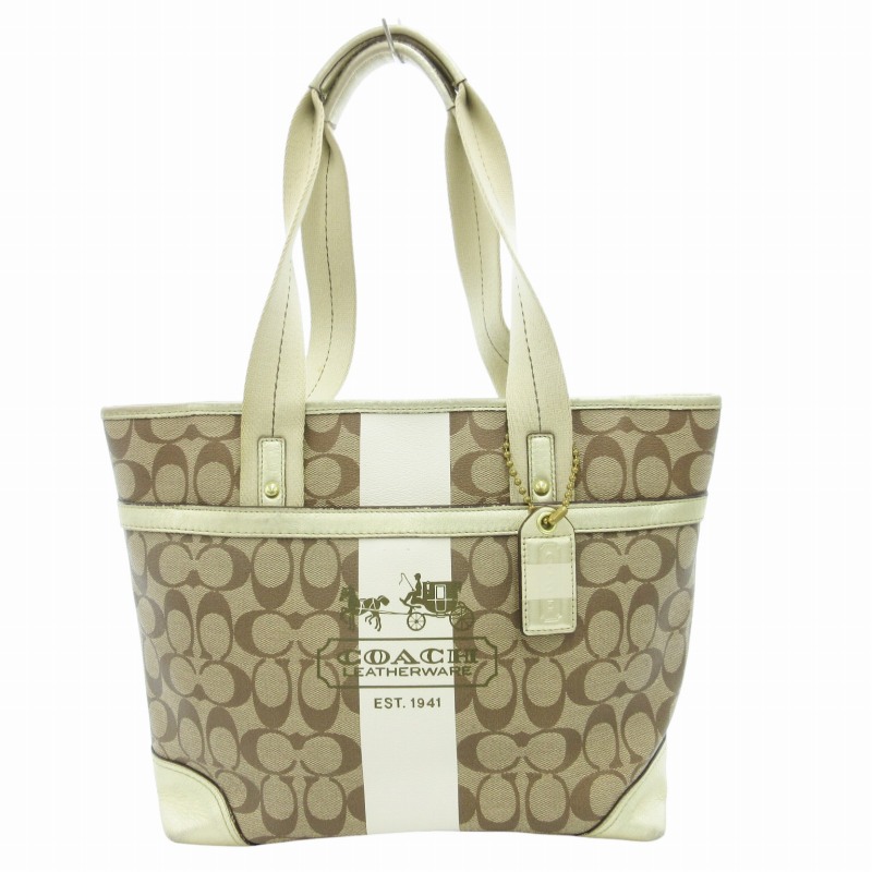 コーチ COACH 11350 シグネチャー ヘリテージ ハンドバッグ トート 