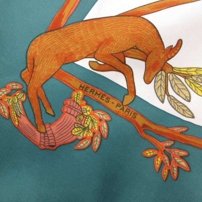 エルメス HERMES カレ90 ANIMAL ALPHABET アルファベット スカーフ  