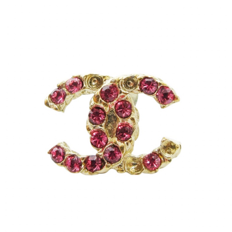 CHANEL　キラキラ　ピンク　ビジュー　ピアス　イヤリング　かわいい CHANEL キラキラ ピンク ビジュー ピアス イヤリング かわいい