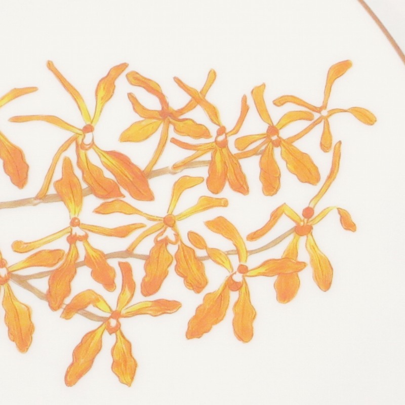 エルメス HERMES JARDIN des ORCHIDEES オーキッドの花 8 プレート 中