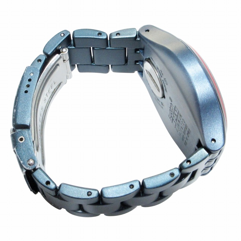 スウォッチ SWATCH アイロニー IRONY クロノグラフ 腕時計 ブルー文字 