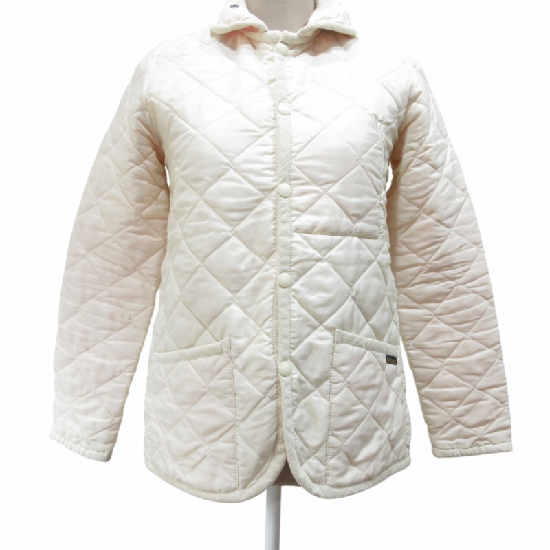 ラベンハム LAVENHAM キルティングジャケット ブルゾン 中綿 白 ラベンハム LAVENHAM キルティングジャケット ブルゾン 中綿 白
