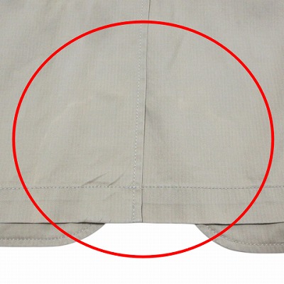 チャップス CHAPS 大きいサイズ フィールドジャケット ミリタリー リネン混 シャドーストライプ 2L ベージュ X メンズ