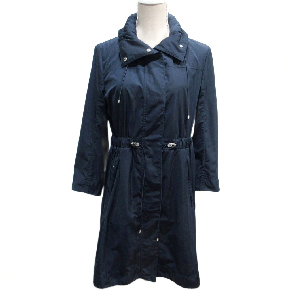 【MONCLER】 訳あり スプリングコートMALACHITE サイズ２ モンクレール スプリング コート MALACHITE マラカイト ネイビー